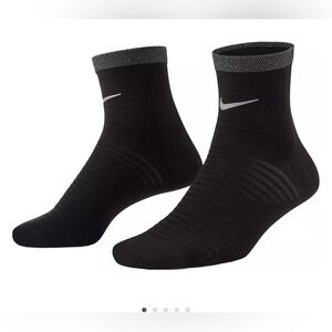 Nike Spark Black Running Lightweight Dri-fit Ankle Socks NWT